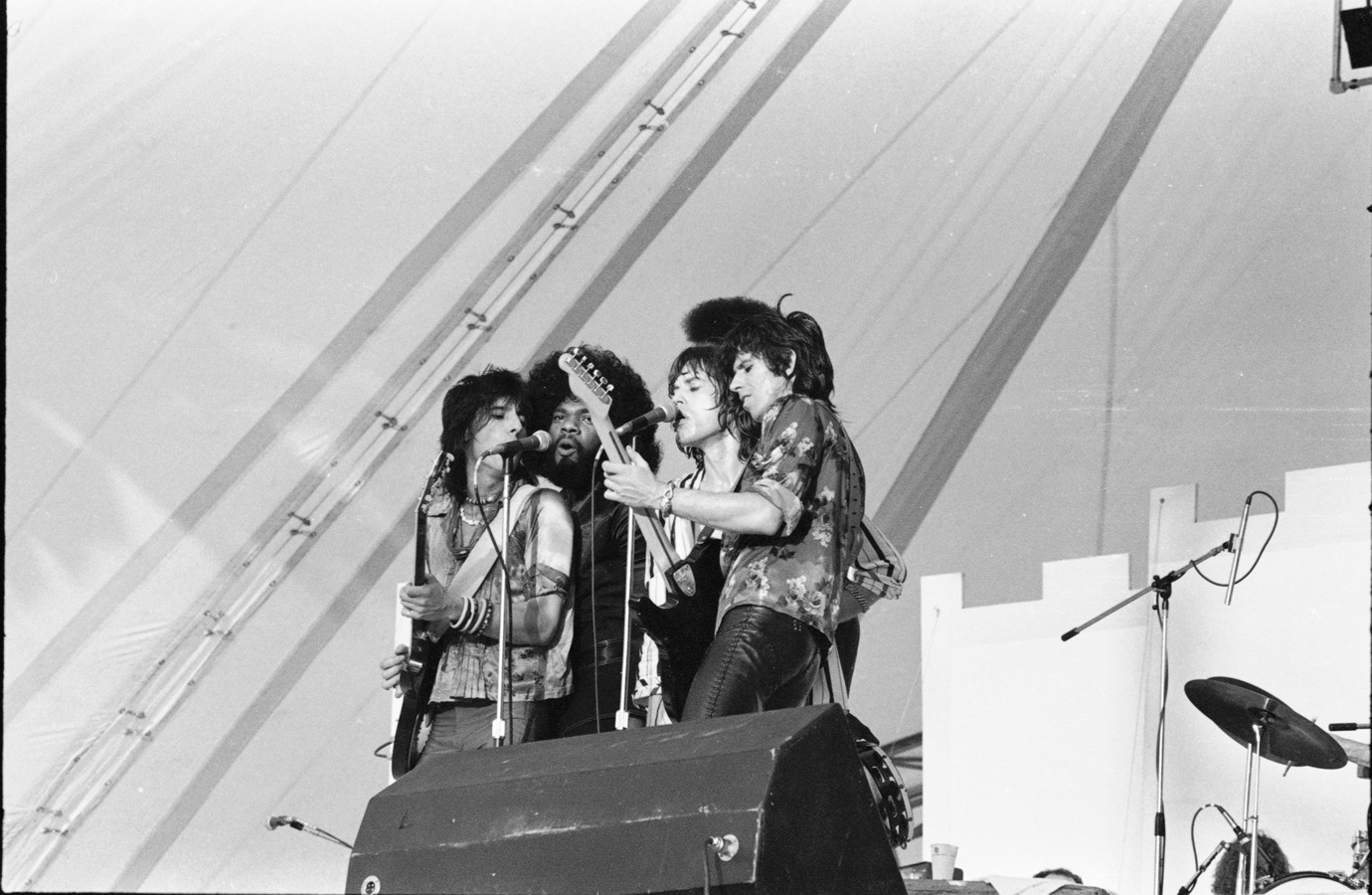Ron Wood, the Late Billy Preston, Mick Jagger & Keith Richards.