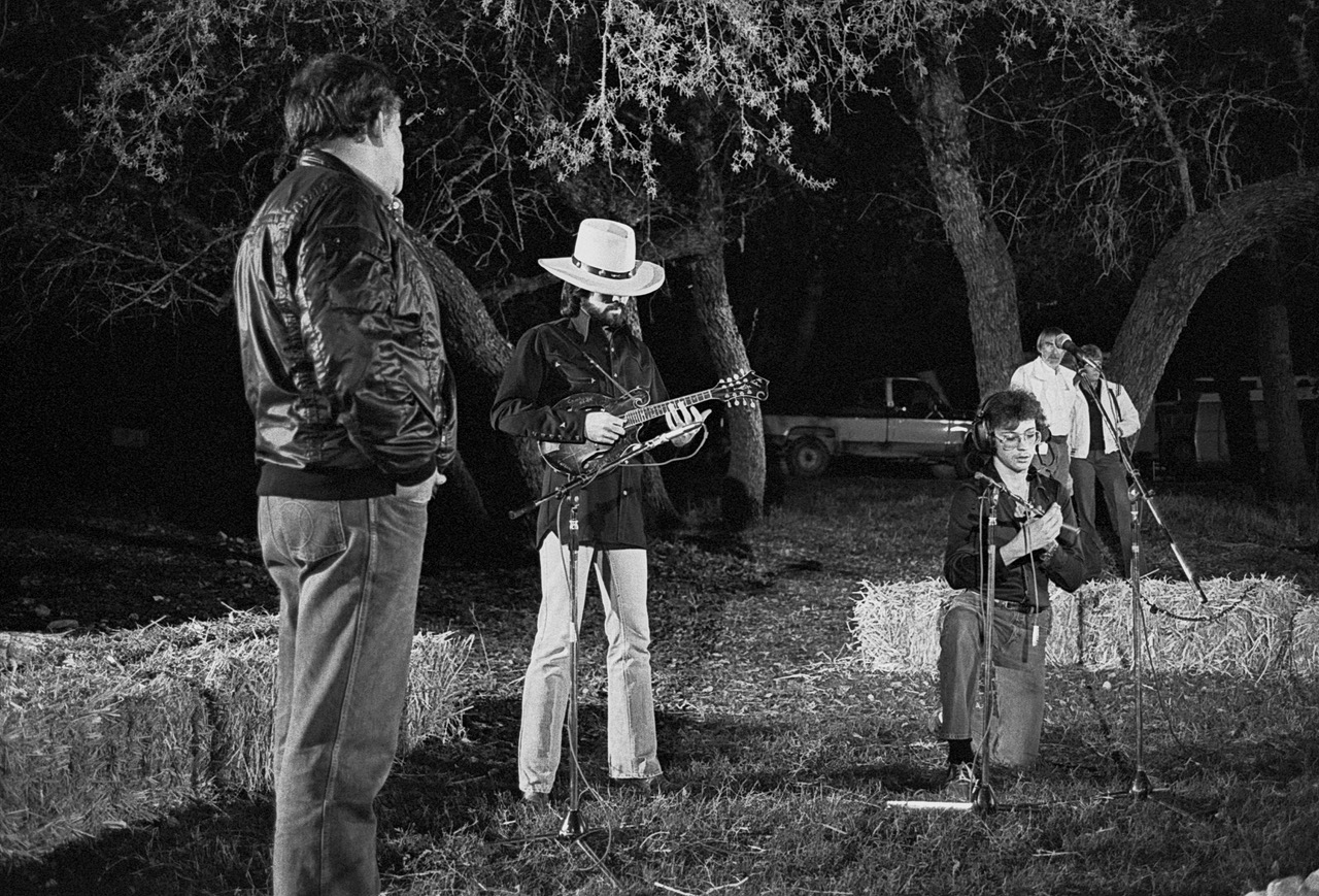 Marty Stuart Playing his Gibson Mandolin, Texas Hill Country May 1982.