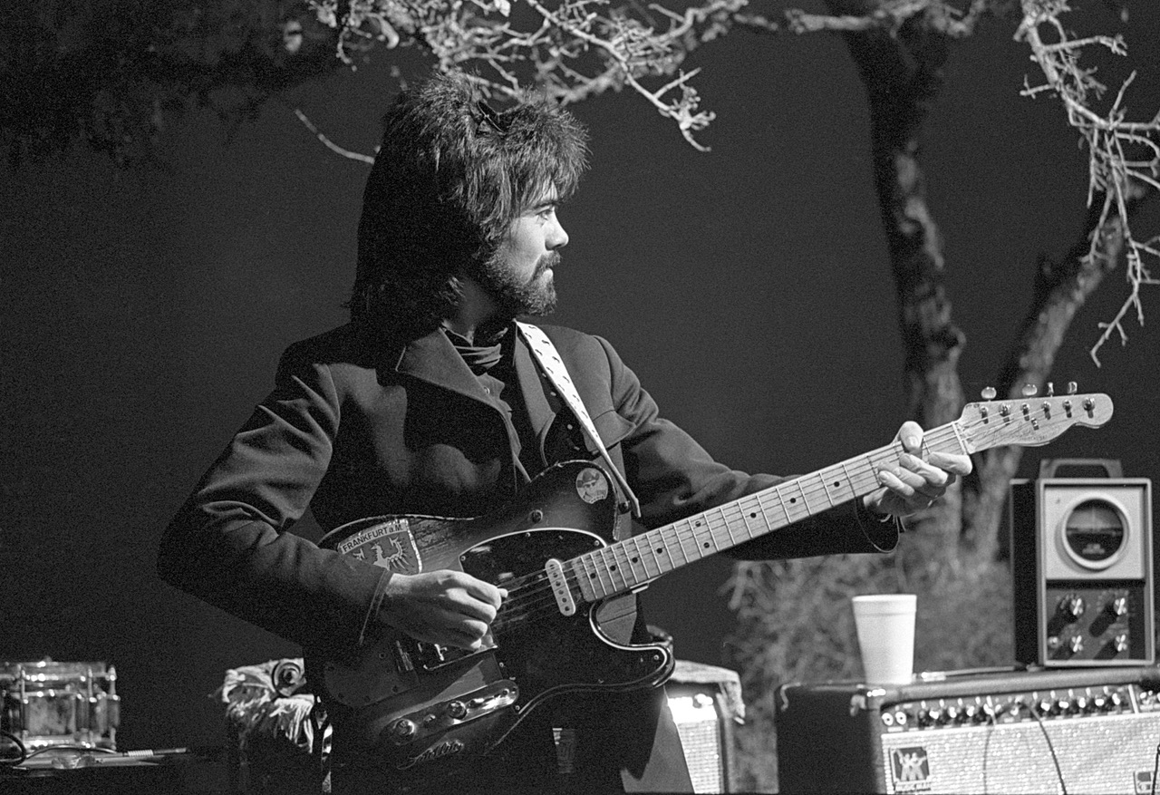 Marty Stuart Playing the late Clarence White of The Byrds 1954 Fender Telecaster String Bender, Kerrville TX May 24th,1982.