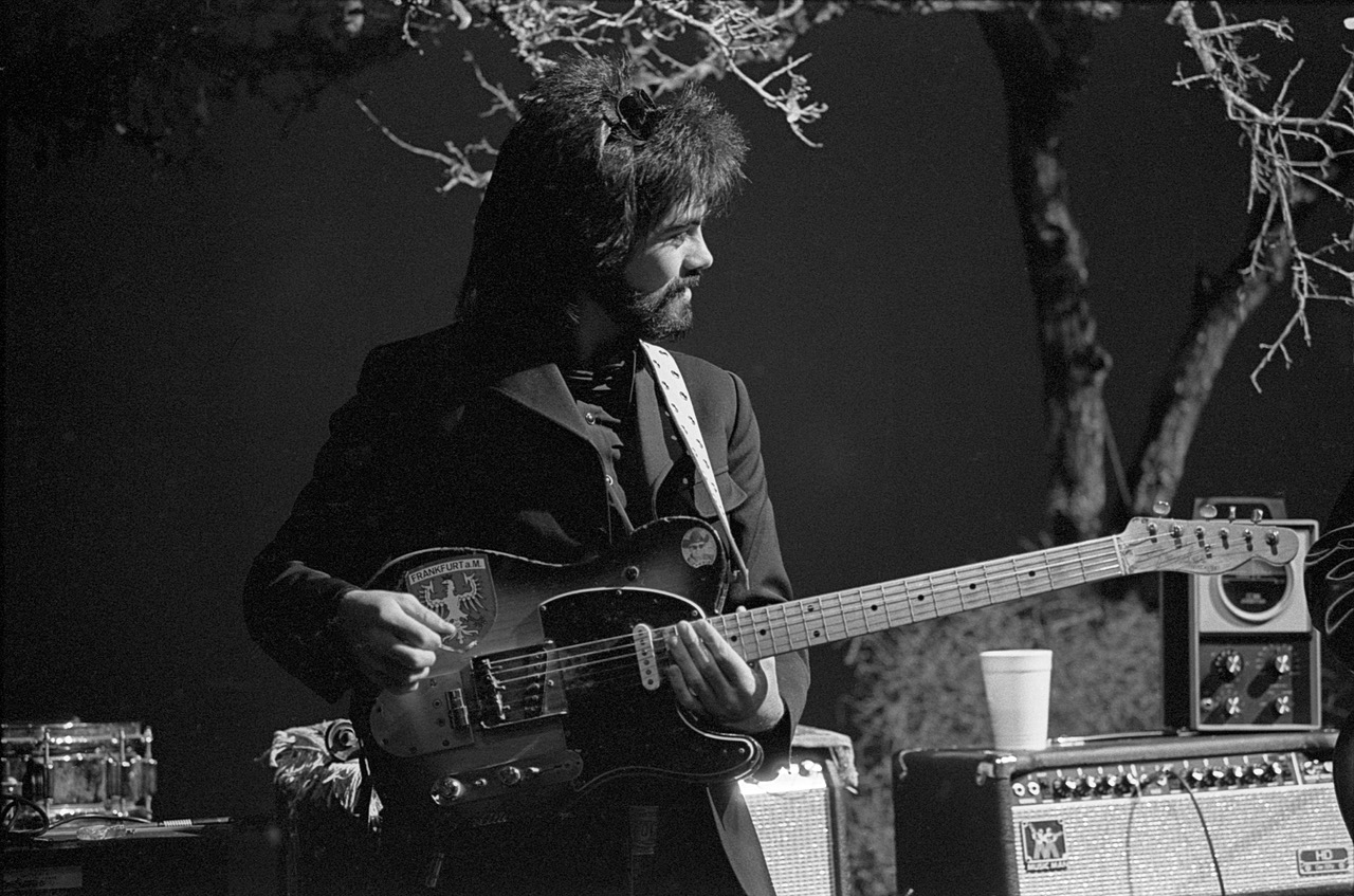 Marty Stuart Playing the late Clarence White of The Byrds 1954 Fender Telecaster String Bender, Kerrville TX May 24th,1982.