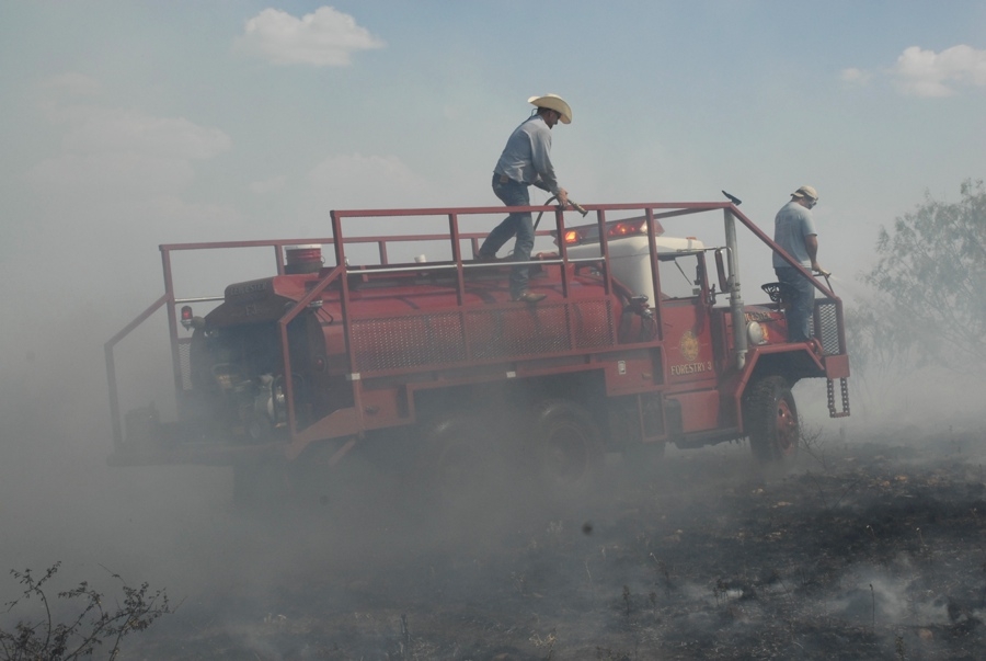 Fighting A Grassfire (TX).