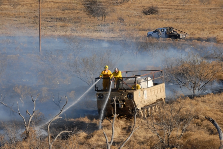 Fighting A Grassfire (TX).