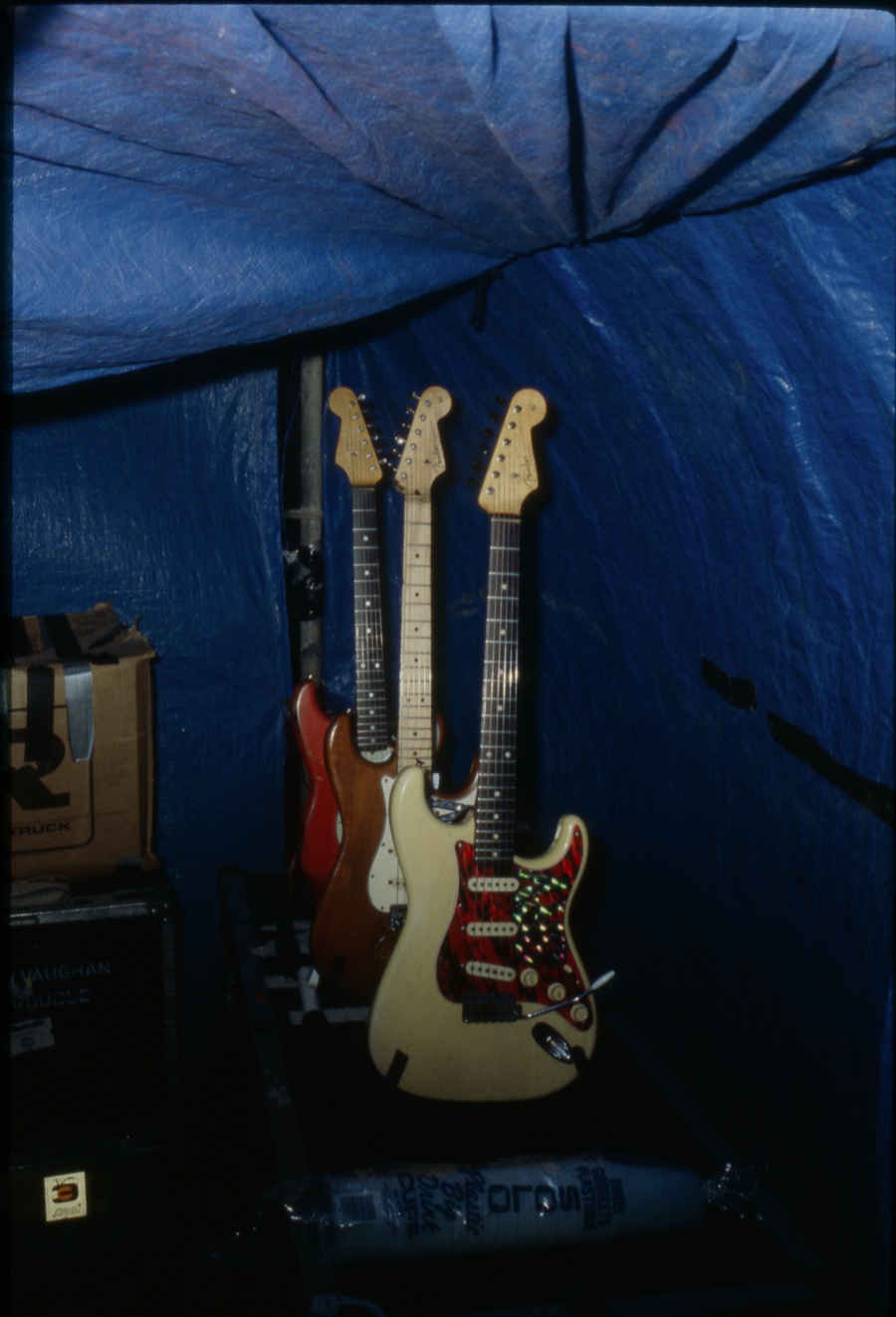 Some of SRV’s Guitars - April 1990 (San Antonio, TX).